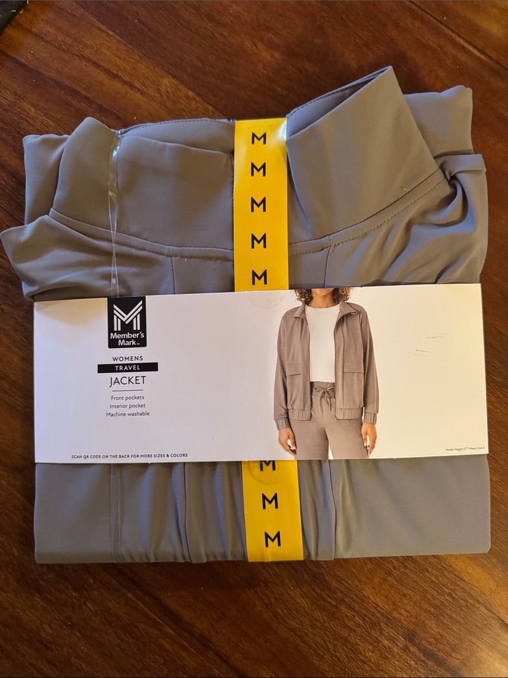 Member's Mark Women's Bomber Travel Jacket - Taupe